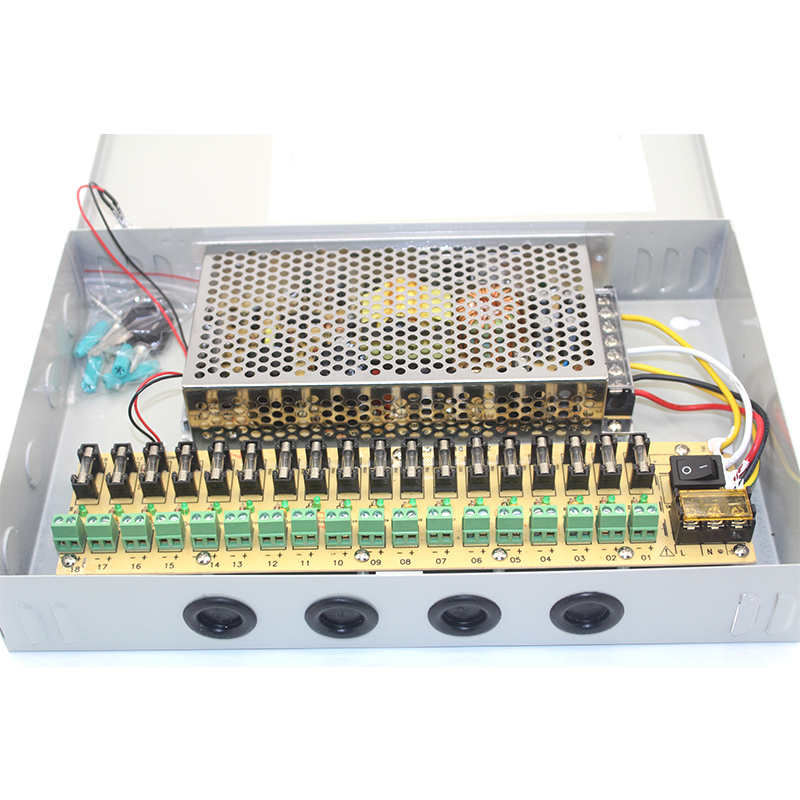 Factory direct high quality DC 12V 15A 18CH switching power supply power box 12V power supply 