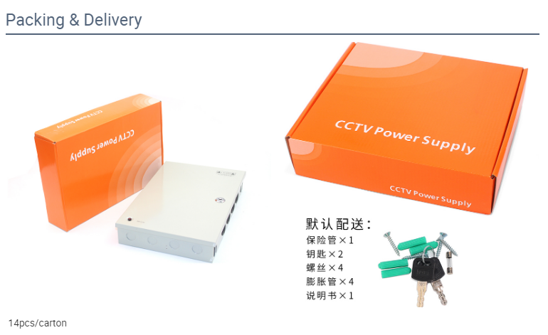 Factory direct high quality DC 12V 15A 18CH switching power supply power box 12V power supply With C(图3)